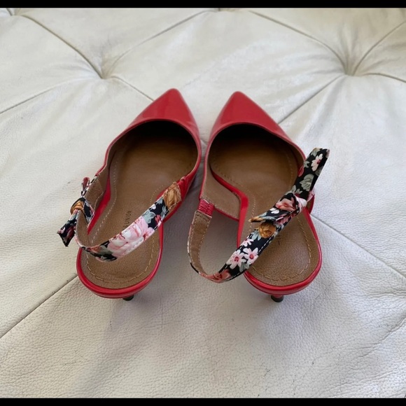 Women Pointed Red Shoes 35 - Picture 3 of 8